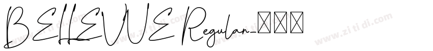 BELLEVUE Regular字体转换
